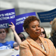 US Representative Barbara Lee attends a press conference on the reintroduction of the “Women’s Health Protection Act at the House Triangle of the US Capitol in Washington, DC, on May 23, 2019.